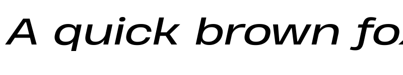 Preview of Heading Pro Wide Trial Italic font