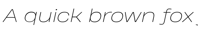 Preview of Heading Pro Wide Trial Thin Italic font