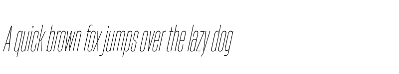 Preview of HeadingNow Trial 11 Thin Italic font