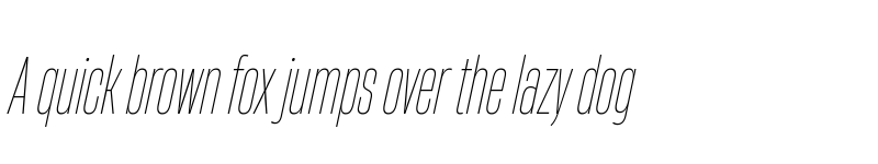 Preview of HeadingNow Trial 21 Thin Italic font