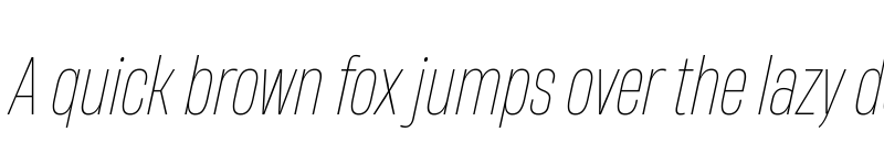 Preview of HeadingNow Trial 41 Thin Italic font