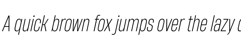 Preview of HeadingNow Trial 42 Light Italic font