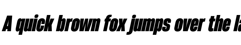 Preview of HeadingNow Trial 48 Heavy Italic font