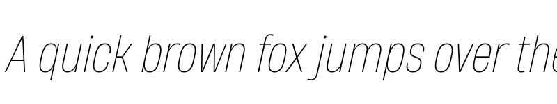 Preview of HeadingNow Trial 51 Thin Italic font
