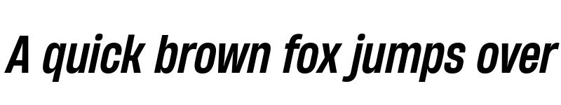 Preview of HeadingNow Trial 55 Medium Italic font