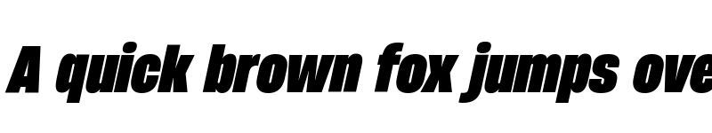 Preview of HeadingNow Trial 58 Heavy Italic font