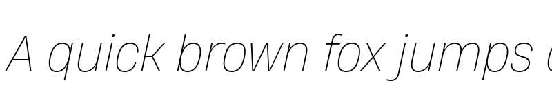 Preview of HeadingNow Trial 61 Thin Italic font