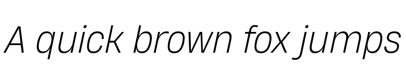 Preview of HeadingNow Trial 62 Light Italic font