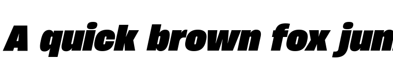 Preview of HeadingNow Trial 68 Heavy Italic font