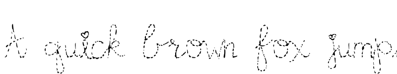 Preview of heart Regular font