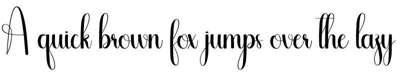 Preview of Heartfelt Regular font