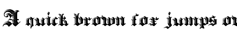 Preview of Heavy Gothik Regular font