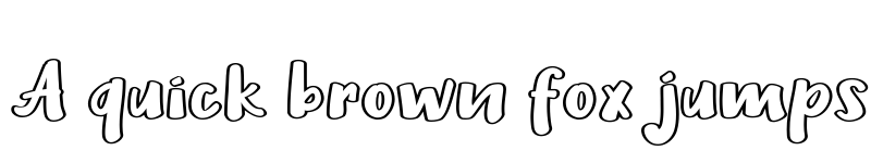 Preview of Heilig Outline Regular font