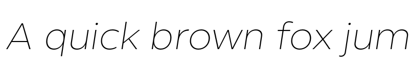 Preview of Helios Antique Ultra Light Italic font