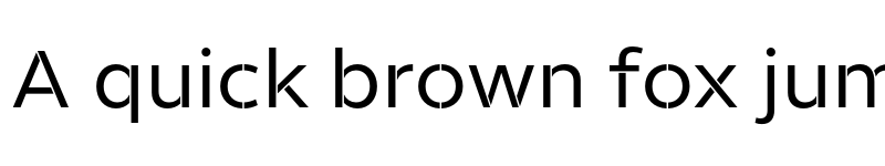 Preview of Helios Stencil Medium font