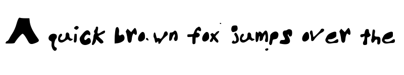 Preview of HelloBrock Medium font