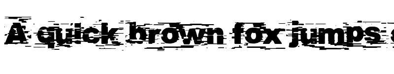 Preview of Helveglitch Regular font