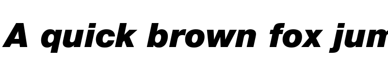 Preview of Helvetica Neue Black Italic font