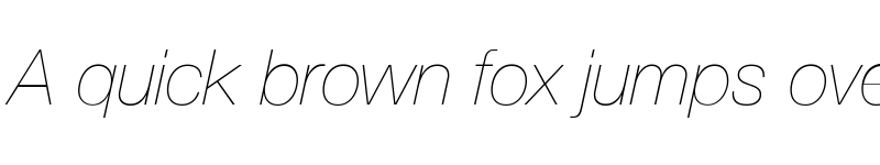 Preview of Helvetica Neue UltraLight Italic font