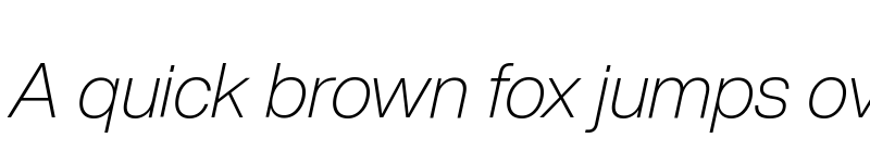 Preview of Helvetica Now Display W05 X Light Italic font