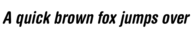 Preview of Helvetica Rounded LT Condensed Bold Oblique font