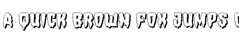 Preview of Hemogoblin 3D Regular font