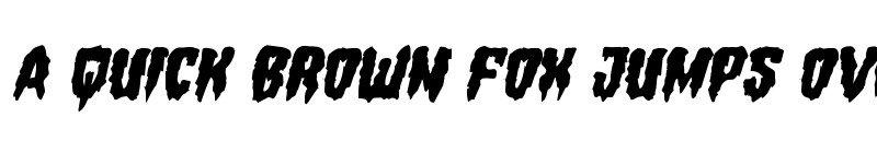 Preview of Hemogoblin Mangled Italic Italic font