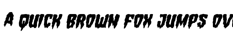 Preview of Hemogoblin Staggered Italic Italic font