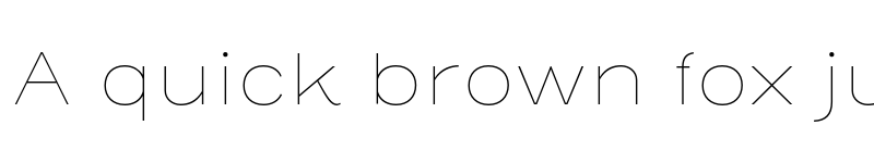 Preview of Henderson Sans Basic Thin font