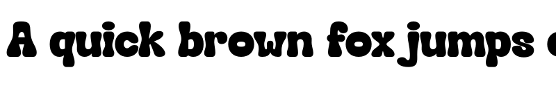 Preview of HENDRIX BUBBLE Regular font