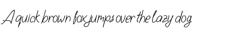 Preview of Hendyka Regular font