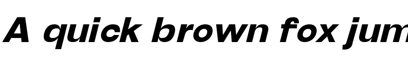 Preview of Henju Extra Bold Slanted font