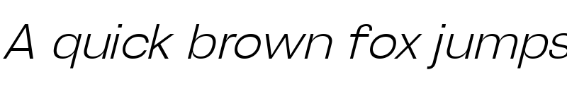 Preview of Henju Extra Light Slanted font