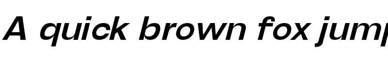 Preview of Henju Semi Bold Slanted font