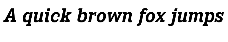 Preview of Heptal Bold Italic font