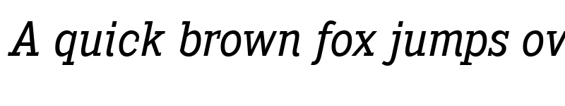 Preview of Heptal Book Italic font