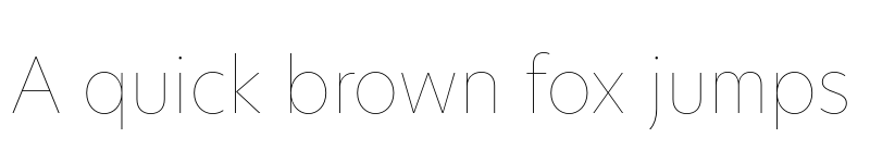 Preview of Hero New Hairline font