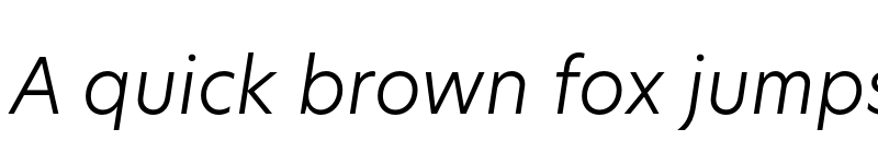 Preview of Hero New Light Italic font