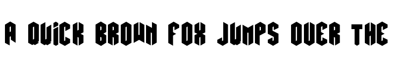 Preview of Hexatus Regular font