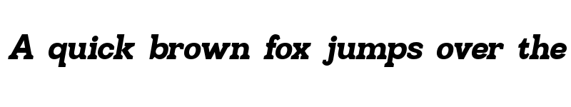 Preview of Hexi Black Oblique font