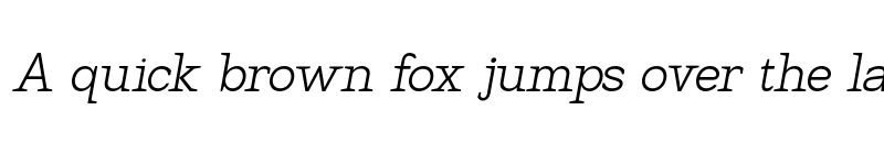 Preview of Hexi Light Oblique font