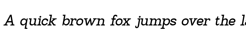 Preview of Hexi Medium Oblique font