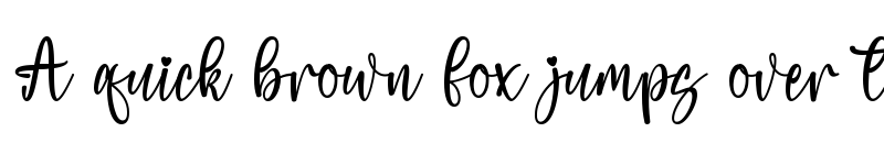 Preview of Heygirl Regular font