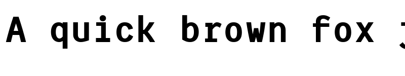 Preview of HFMonorita Black font