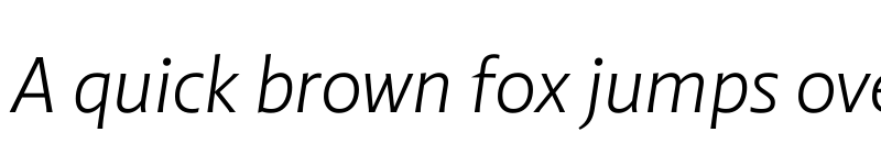 Preview of Highgate Light Italic font