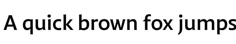 Preview of Highgate SemiBold font