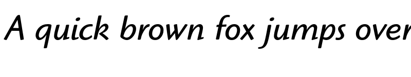 Preview of Highlander ITC Std Book Italic font