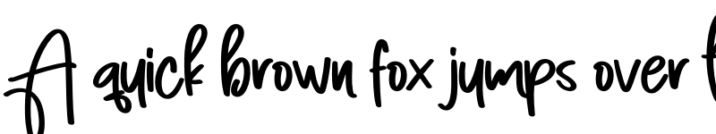 Preview of Hightschool Regular font