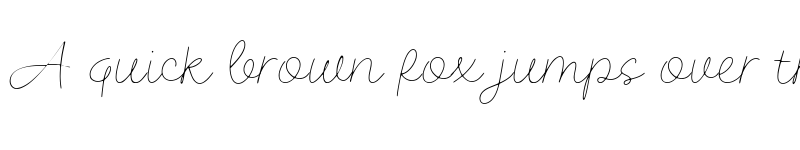 Preview of Hilary Baker Regular font