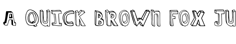 Preview of hildeCAPS Regular font